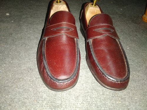 Mocasines Hombre Pasqualini 41 Bordeaux Casi Flamantes