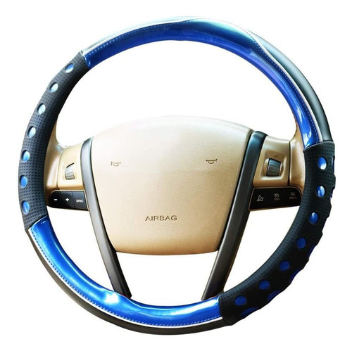 Funda De Volante De Cuero Universal (azul)