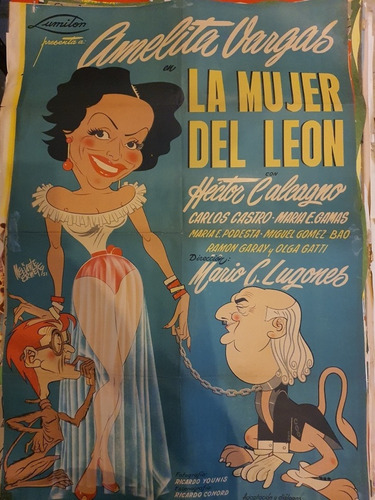  Afiche Cine Orig.la Mujer Del Leon 400