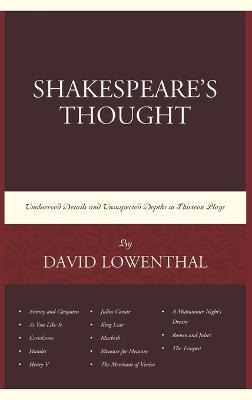 Libro Shakespeare's Thought - David Lowenthal