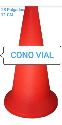 Cono Poste Seguridad Vial Rígido 21(54cm) 28(71cm)pulgadas 