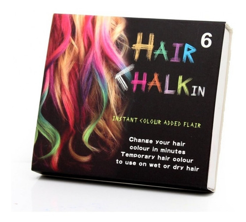 Tizas Para Pintar Teñir El Pelo Hair Chalk X 6 Unidades