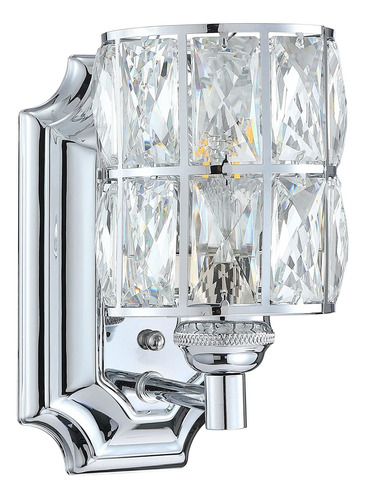 Leading Lighting 1 Lampara Pared Cristal Acabado Cromado