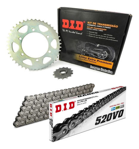 Kit Relação Did V0 Jt Sprockets Er6n Ninja 650 Versys Vulcan