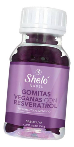 Resveratrol Gomitas Veganas Antioxidante Shelo /sa Sabor Uva