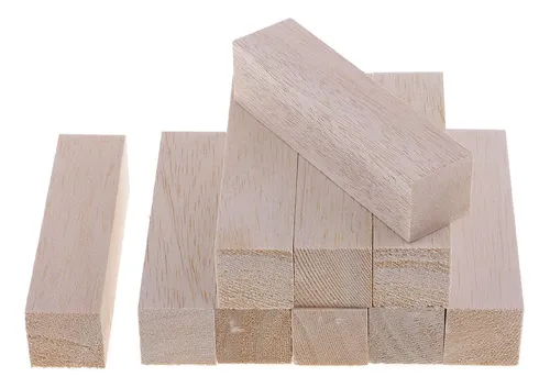 Bloque De Madera De Modelado 10 Piezas 120 Mm