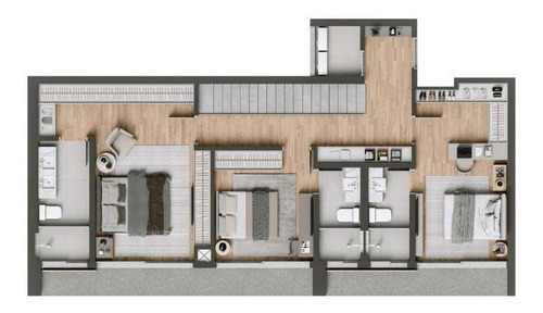 Imagem 6 de 30 de Apartamento Com 3 Dormitórios À Venda Com 4020m² Por R$ 1.689.661,00 No Bairro Juvevê - Curitiba / Pr - Jardim - 930044