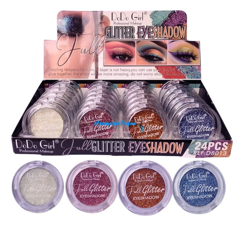 Sombras Para Ojos Con Glitter X1, Hermoso Toque 