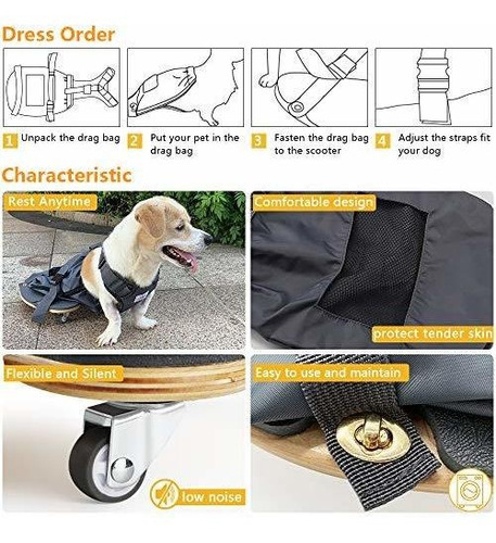 Imagen 7 de 7 de Silla De Ruedas Para Patastraseras Perro Paralizado Protege