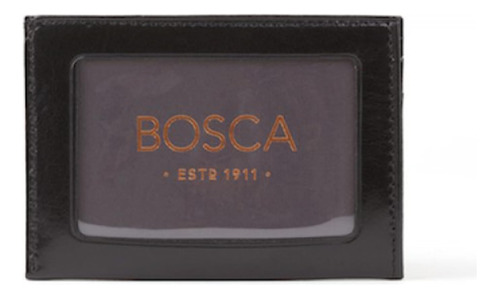 Bosca Old Collection-cartera Fin Semana, Piel Negra