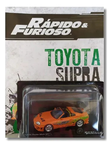 Toyota Supra Mark Iv Esc. 1/43 #03 - Fast & Furious 2025 Naranja
