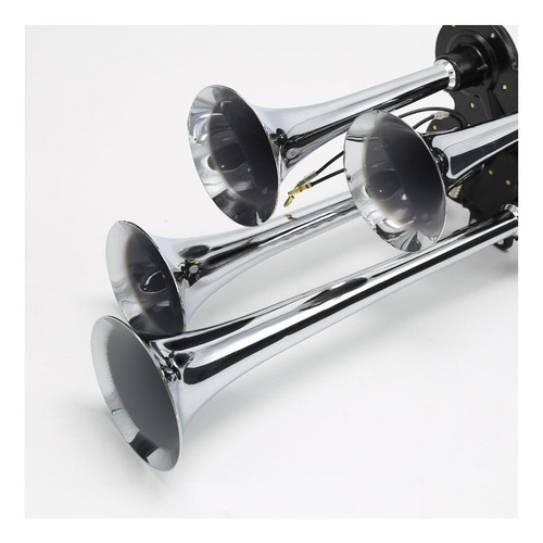 . Compresor De Aire Dc 12v/24v Loud 150db 4 Trompetas Tren