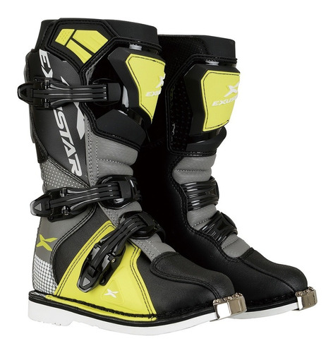 Botas Enduro! Exustar Niño Black/green Variedad De Talla