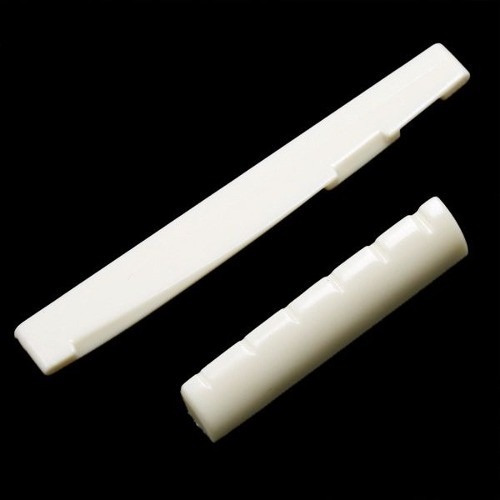 Imagem 4 de 6 de Kit 6 Pinos Rastilho Nut Pestana Violão Pino Branco Ou Preto
