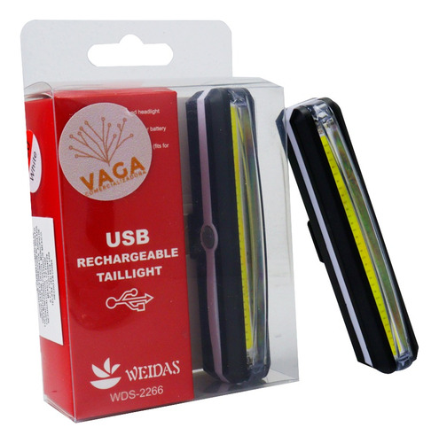 Luz Trasera Led Estrobo Bicicleta Recargable Rojo Blanco 266