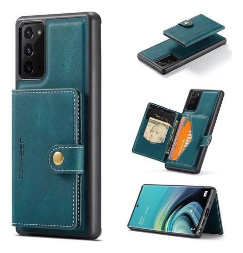 Funda Para Samsung Galaxy Case Cuero Con Tarjetero Magnética