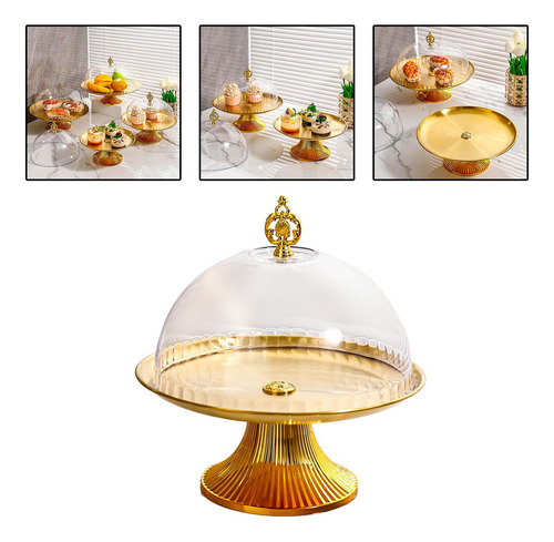 Soporte Para Pasteles Con Tapa Platos Para Servir 26cm .