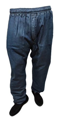 Pantalón De Jean Tipo Náutico Con Elastico Talles Grandes 