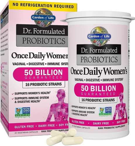 Garden Of Life | Probióticos Mujer | 50 Billion | 30 Capsule