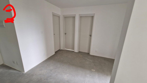 Apartamento Em Santos Com 2 Dormitórios, 1 Vaga De Garagem Para Carro, 1 Banheiro, Sala, Cozinha, Área De Serviço E Varanda