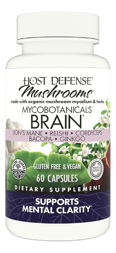 Host Defense Mycobotanicals Brain 60 Cápsulas