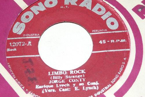 Jch- Jorge Conty Limbo Rock 45 Rpm Vinilo