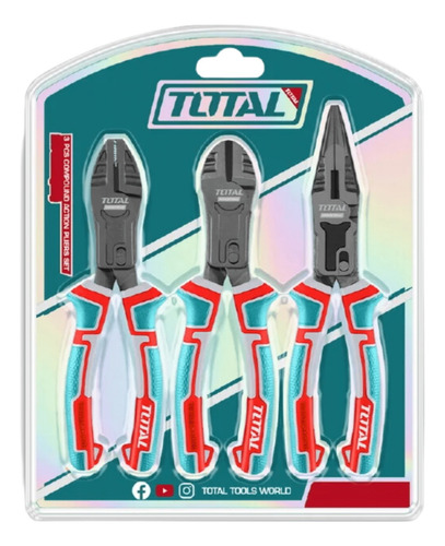 Set De Alicates 3pcs 8/8.5 Cr-v Mango Tpr - Tht2ck231s