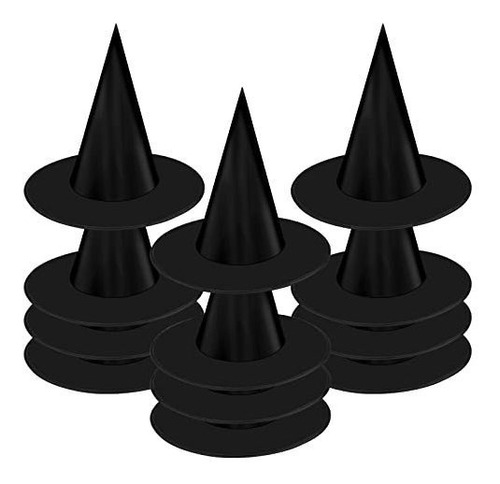 12 Piezas Halloween Bruja Sombreros Halloween Traje Jzdco