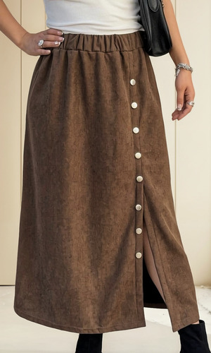 Maxi Falda Cotelle Moda Otoño -invienro Moda Danes / 0233