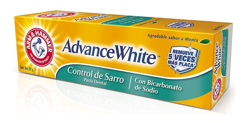 Imagen 1 de 2 de Pasta Dental Advance White Control Sarro Arm & Hammer