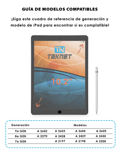 Protector De Pantalla Mate Para iPad 10.2 9 8 7 Dibujo Paper