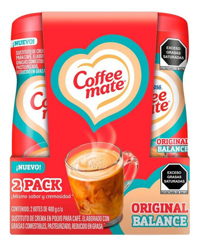 Sustituto De Crema Coffee Mate Balance 2/400 G