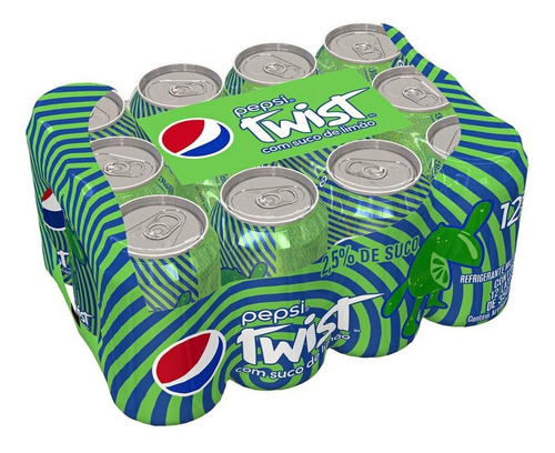 Refrigerante Lata Com 12 Unidades 350ml Pepsi Twist