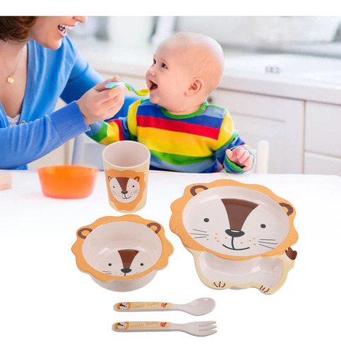 Juego De Utensilios Para Bebés, Platos Para Niños, Platos De