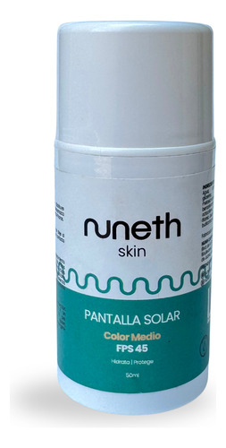 Nuneth - Pantalla Solar Color Medio, Fps 45, 50ml