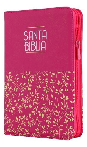 Biblia Rvr60 Mediana Fucsia Hojitas Cierre