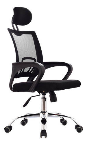 Silla De Oficina Giratoria Bonno Presidente Atlantis Negro