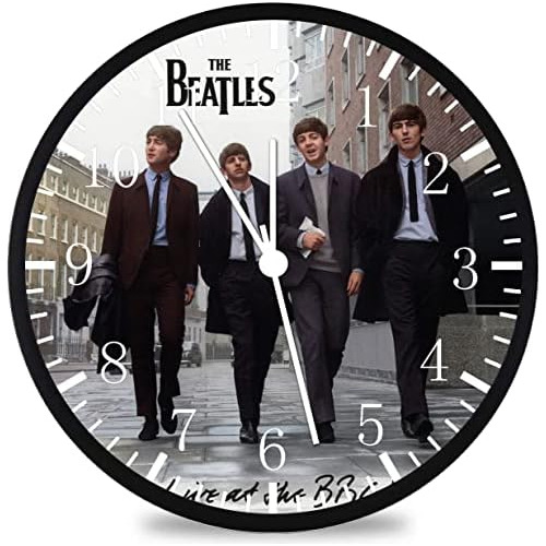 Reloj De Pared Marco Negro De Beatles De 12 Pulgadas Y ...