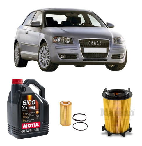 Kit Filtros Para Audi A3 2.0 Fsi 16v 150cv Y Motul 5w40 X5