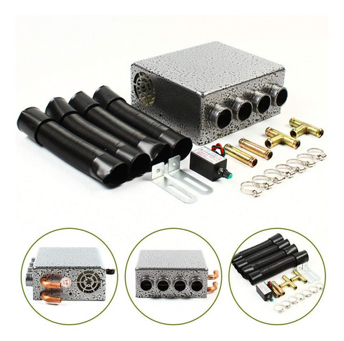 Calefactor Auxiliar Universal 12v Para Vehiculos, 4 Salidas