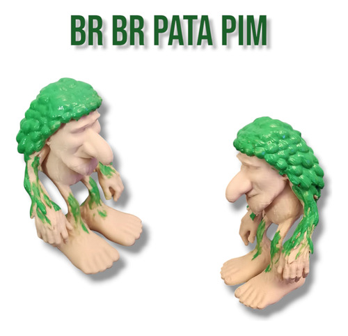 Tung Tung Tung Sahur - Muñeco/juguete- Italian Brainrot 3d