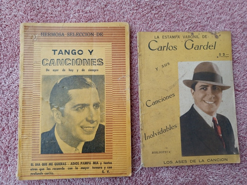 2 Revistas Tango Y Canciones Carlos Gardel