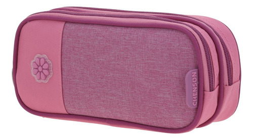 Lapicera Estuche Escolar Chenson Hg Happy Girl Tarlait Rosa Rosa Lisa