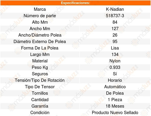 Tensor Accesorios Clk320 6cil 3.2l 99_09 K-nadian 8583663