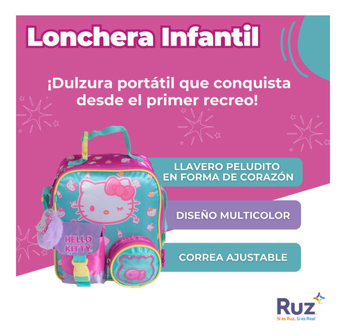 Lonchera Juvenil Sanrio Hello Kitty 4 L Rosa