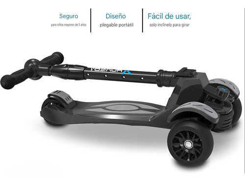 Hover-1 Vivid Patin Scooter Plegable +5años 3 Ruedas Y Luces