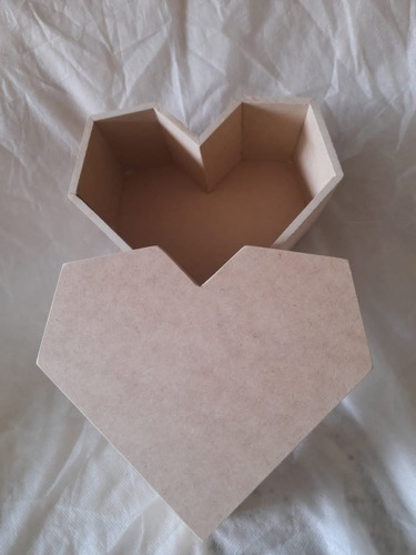 Caja Mdf Corazón Con Tapa (Usado)