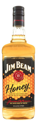 Licor Fino Bourbon Whisky e Mel Jim Beam Garrafa 1l