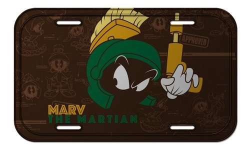 Placa Decorativa Parede Looney Tunes Marv- Licenciado marv the martian