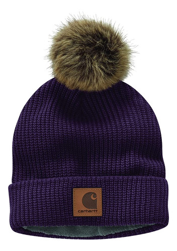 Carhartt - Gorro De Punto Con Pompón Y Forro De Vellón Pa.